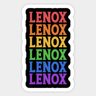 LENOX TRAVEL DESTINATION Sticker